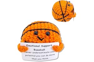 YUXIYAN Basketball Gifts for Basketball Lovers,Crochet Basketball Birthday Graduation for Women Men Friends Teen Son Daughter Teammate Players,Emotional Support Positive Crochet