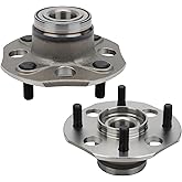 DRIVESTAR 512176 Rear Drum Wheel Hub & Bearing fits for Honda Accord 1998 99 00 01 2002 2.3L(4 Lugs w/o ABS)(Pair)
