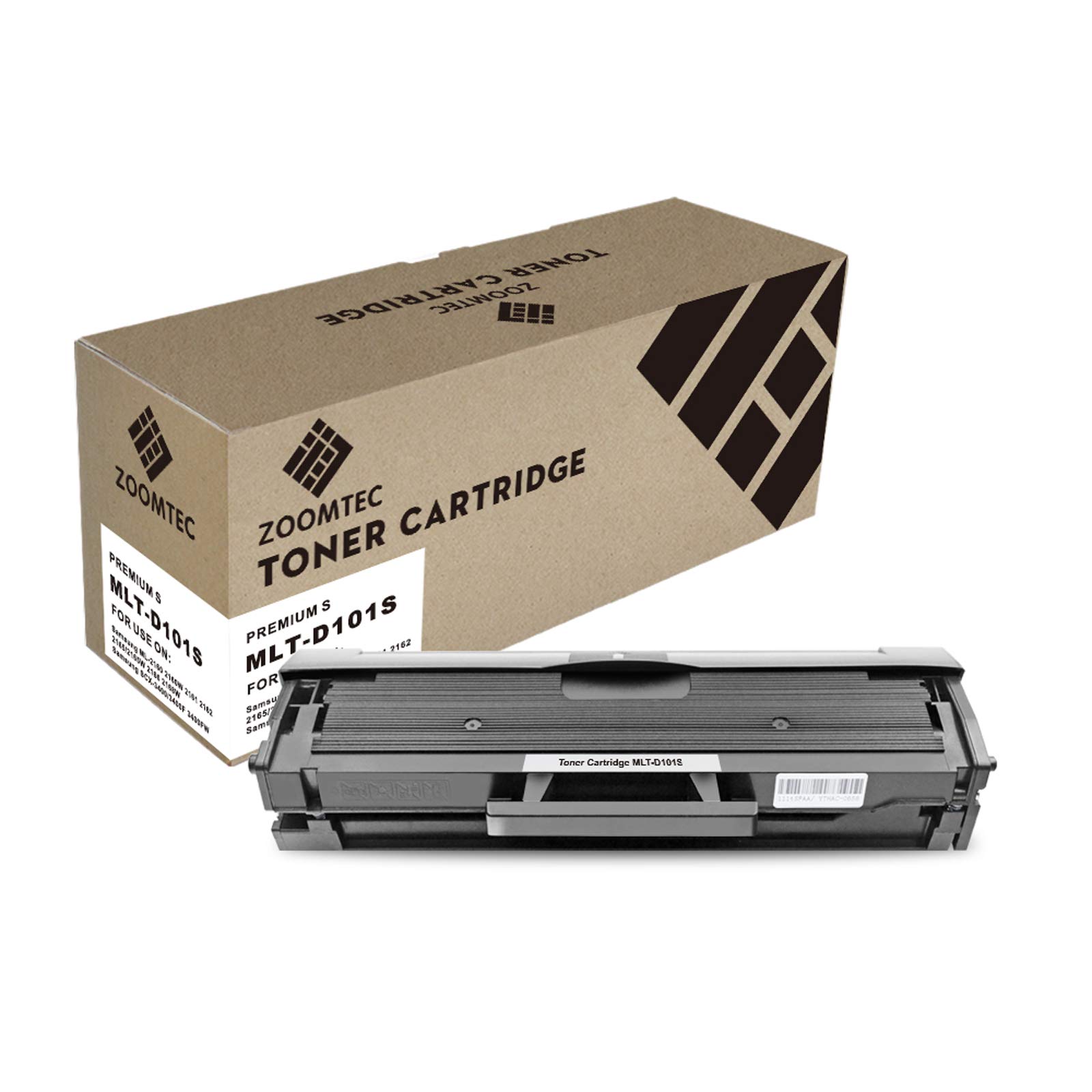 ZOOMTEC Compatible MLT-D101S Toner Cartridge for Samsung ML-2160, ML-2161, ML-2162, ML-2165, ML-2165W, ML-2168, SCX-3400, SCX-3400F, SCX-3405, SCX-3405F, SCX-3405FW, SCX-3405W, SF-760, SF-760P