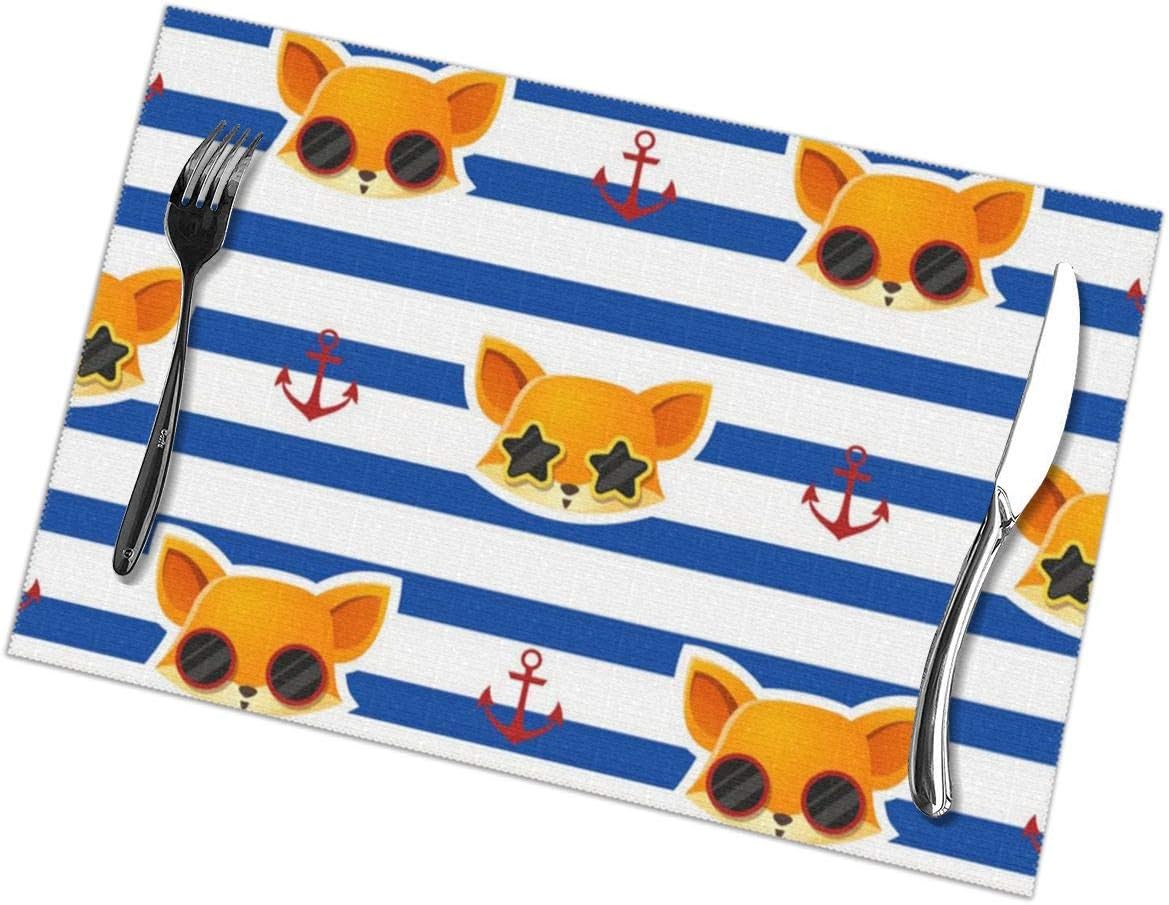 VDGTRTSX Animal Collection with Fox Funny Place Mat
