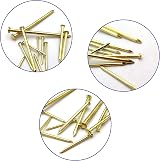ZWFSDM 450 Pcs Brass Gold Nails and Pins Assortment 2in 1.5in 1in 0.75in view 3
