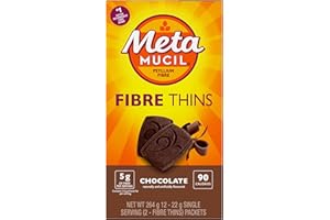 Metamucil Fibre Thins, Chocolate, 12 Servings (24 Total Cookies)