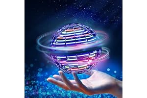 VANSMAGO Flying Ball Toys - Flying Orb Magic Hand Controlled Flying Fidget Spinners with RGB Lights Mini Drones Boomerang Nebula Orb Hoverball Toy Safe for Outside Game -Birthday Gifts for Kids,Boys&Girls