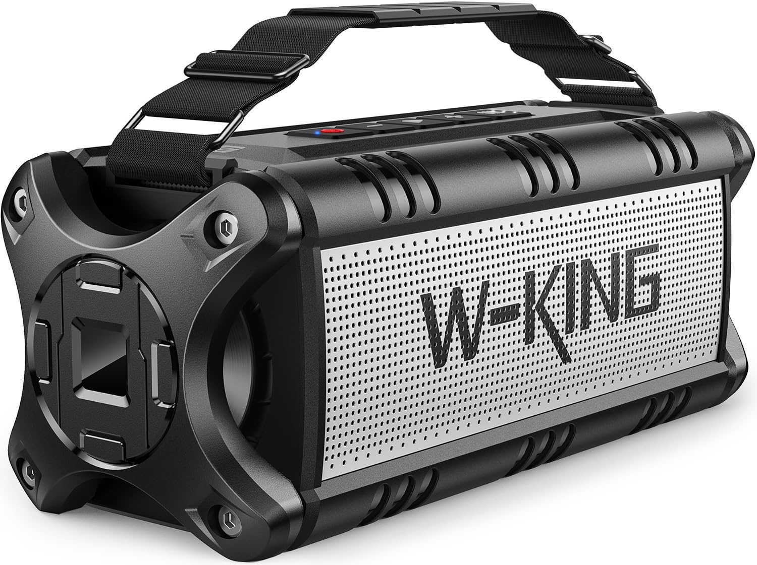 W-KING 90W Max Bluetooth Speaker, IPX6 Waterproof Portable Speakers Wireless Bluetooth, 50W Deep Bass Loud Outdoor Speaker with 40H Playtime/Stereo Pairing/TF Card/AUX/NFC for Home Party,Camping,Beach Image