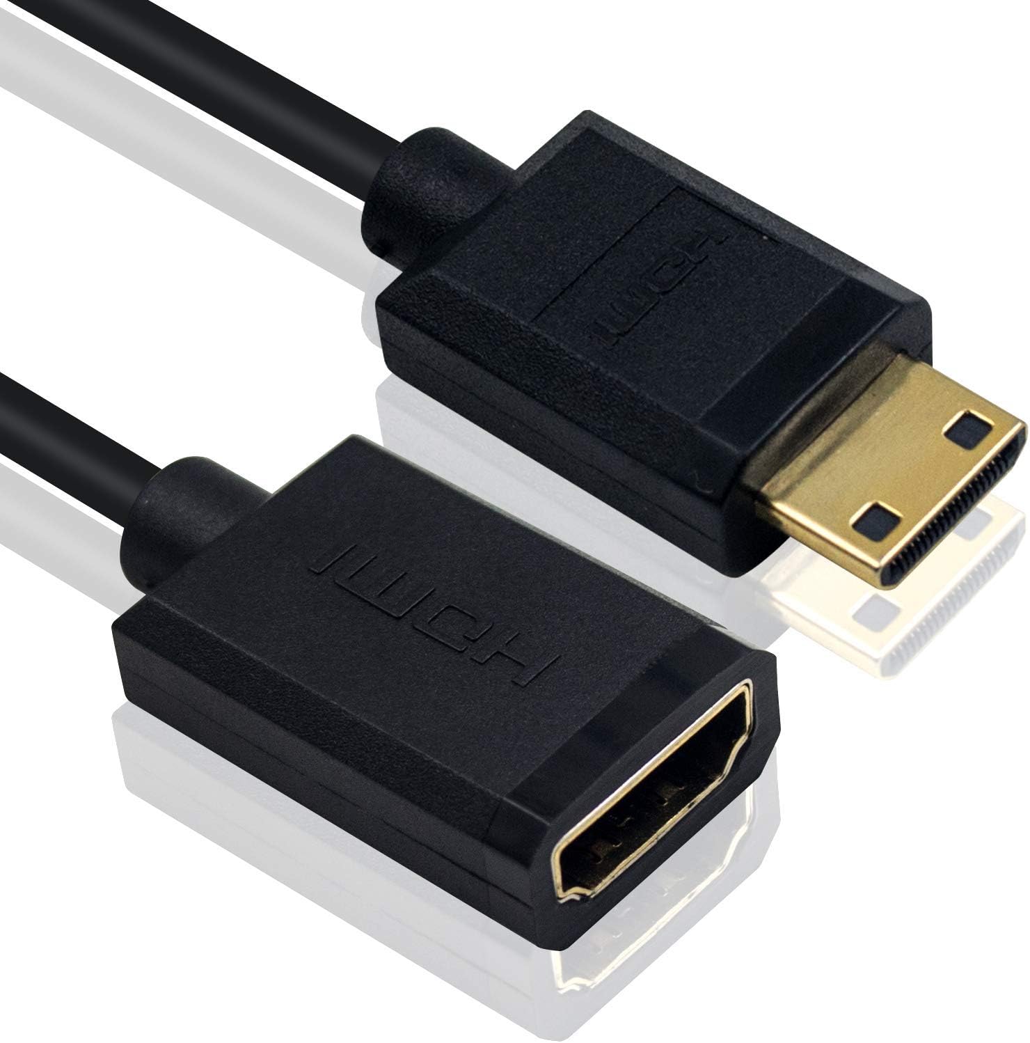 Duttek Mini HDMI to Standard HDMI cable, Mini HDMI to HDMI Cable - Image 3