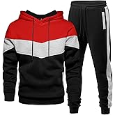 Riskrole Men's Hoodie Tracksuit 2 Pieces Set Athletic Casual Hooded Sweatshirt and Joggers Set Sweatsuit Outfits