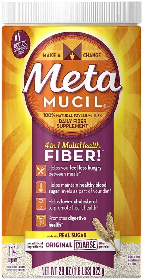 Metamucil Meta Orig Cours Size 114ds Metamucil Meta Original Coarse Sug 114 Ds
