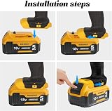 Waitley 18V 5.0Ah Replacement Battery for Dewalt 18V XR DCB184/182 view 5