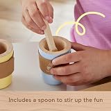 Fisher-Price Wooden Takeaway Coffee Set 15 pieces FSC Montessori Toy HXT85 view 4