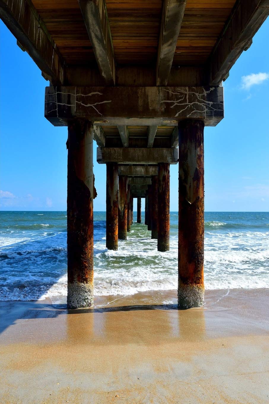 Under The Pier At Low Tide Ocean Journal 150 Page Lined Notebook Diary Journal Press Callyn Amazon Com Books