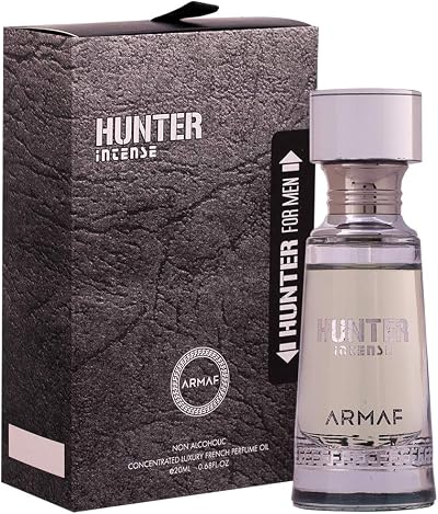 Armaf Hunter Intense For Men Luxury Perfume Oil 20ml Woody Floral Musk Fragrance