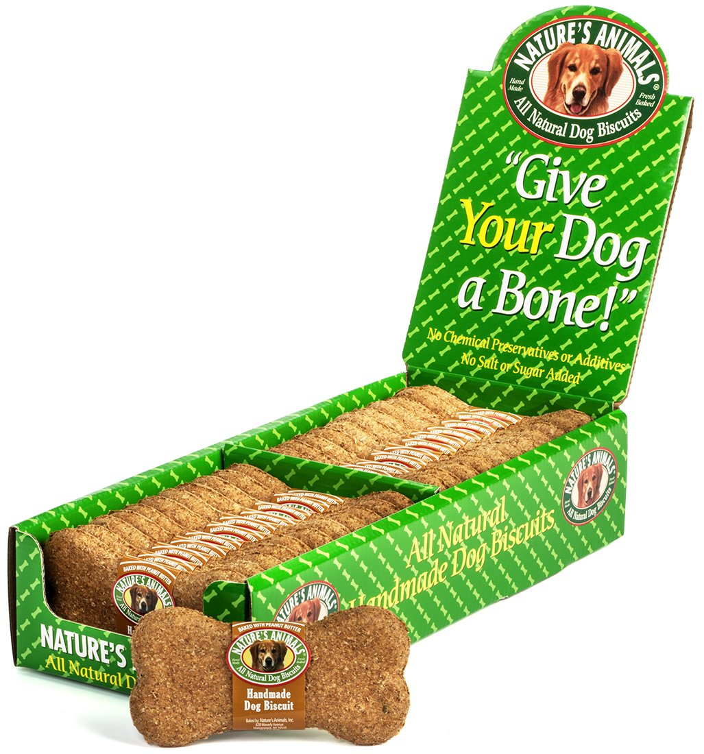 Nature's Animals Original Bakery Biscuits All Natural Dog Treats, Bone