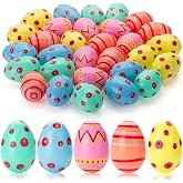 Mr. Pen- Printed Plastic Easter Eggs, 3 Inch, 30 Pack | Bulk Fillable Eggs for Easter Hunt Decor, Party Favor, Basket Stuffers, Classroom Prize, Supplies