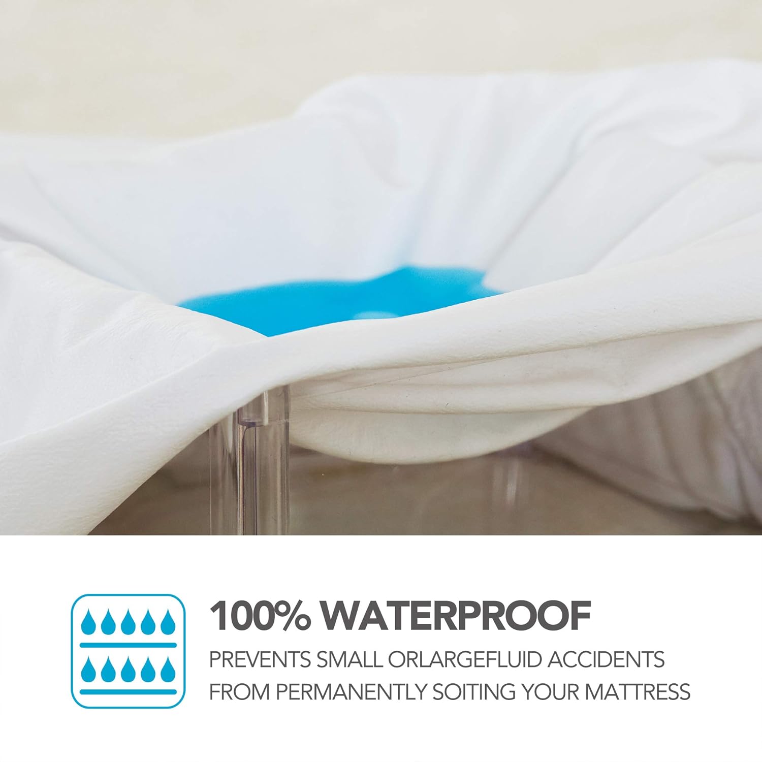 12 Deep Twin Deconovo Zippered Mattress Encasement Cotton Terry Fitted