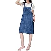 Tozamil Womens Denim Overalls Dress Casual Summer Lightweight Romper Adjustable Strap Short Jeans with Pockets