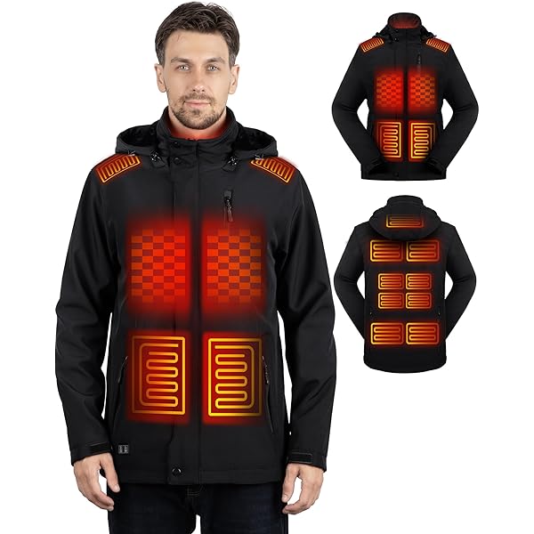 Bitlyle Heated Jacket for Women, Winter Heating Coat Slim Fit Coat
