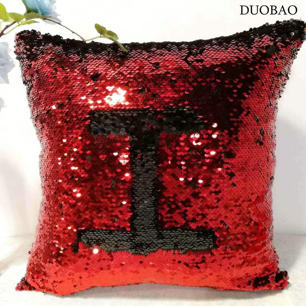 Amazon Com Duobao Mermaid Sequin Pillow 12x16 Inch Kids Fun