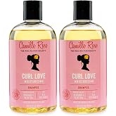 Camille Rose Curl Love Moisturizing Shampoo 2-Pack &ndash; Nourishing Hair Detangler, Cleanser with Aloe Vera, Avocado &amp; Olive Oils for Wavy &amp; Curly Hair Moisture, 12 Fl Oz Ea