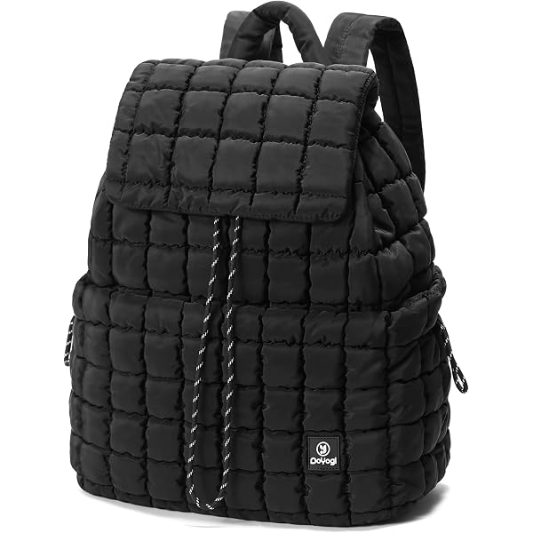 Black Quilted Backpack - Classic Puffer Style READ CONDITION Laundry by Shelli Segal backpack Black Puffer with Removable  main image 4