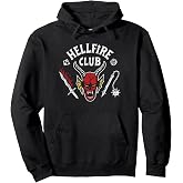 Stranger Things 4 Hellfire Club Skull &amp; Weapons Pullover Hoodie