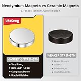Wukong N45 Tiny Magnets 5x1mm 30 Pack for DIY 3D Printing Office Refrigerator view 4