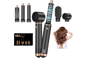 YITRUST 5 in 1 Blow Dryer Brush, Upgrade Hair Dryer Brush Air Curler, Detachable Hot Air Brush Curling Brush Iron, Negative Ion Air Curling Wrap Styler, Hair Styling Tools for Drying Curling Straightening