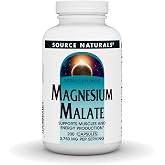 Source Naturals Magnesium Malate, 3750 mg per Serving - 200 Capsules | Support Muscles and Energy Production*