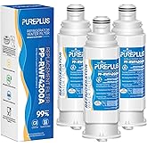 PUREPLUS DA97-17376B Replacement for Samsung HAF-QIN/EXP, DA97-08006C, RF28R7351SG, RF28R7201SR, RF28T5001SR, RF24R7201SR, RS27T5200SR, RF23M8590SG, RWF4200A Refrigerator Water Filter, 3 Pack