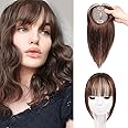 TBOAD Hair Toppers for Women Real Human Hair,Hair Toppers for Women No Bangs Top Hair Extensions Hair Pieces for Thinning Hair Wiglets Upgrade Lace Base Premium Remy Hair Toppers 12inch