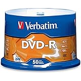 Verbatim DVD-R 4.7GB 16x AZO Recordable Media Disc - 50 Disc Spindle