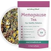 Calming Blends Menopause Tea | Gentle Support for Hot Flashes, Sleep & Mood | 36 Cups | Organic Loose-Leaf Tea