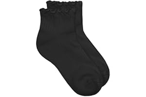 Jefferies Socks girls Seamless Ruffle Sport Quarter Socks 1 Pack