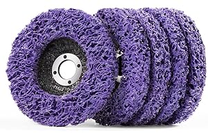 MIDO PROFESSIONAL ABRASIVE 4-1/2'' x 7/8'' Paint Stripping Disc Stripping Wheel Strip Discs 4 1/2 for Angle Grinder Abrasive Quick Abrasive Disc Clean and Remove Paint Coating Oxidation-5 Pack