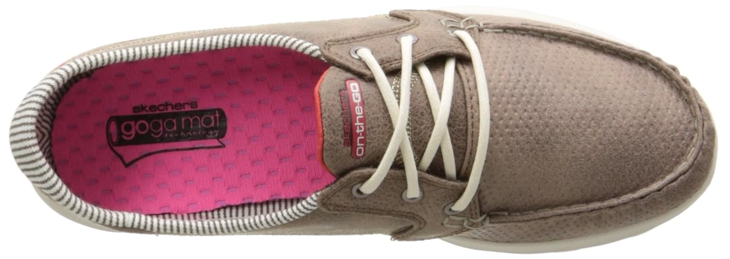 skechers women's performance on-the-go flagship slip-on boat shoe