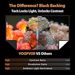 72 Inch Projector Screen Outdoor: VOOPVOR Upgraded