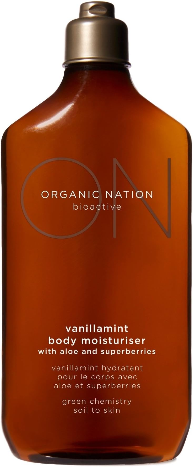 Organic Nation - Vanillamint Body Moisturizer with Aloe, Shea Butter & Australian Superberries, Hydrates All Skin Types, Organic Plant Oils (12 Ounces, 350 Milliliters)