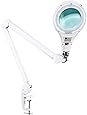 5 Diopter (2.25X) LED Magnifying Lamp With Clamp - 5-inch Glass Lens And Flip Cover - View #4