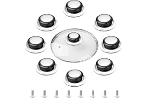 8 PCS Pot Lid Knob Universal Pot Lid Handle Knob Heat Resistant Pot Lid Handle Replacement Round Stainless Steel Pan Lid Knob
