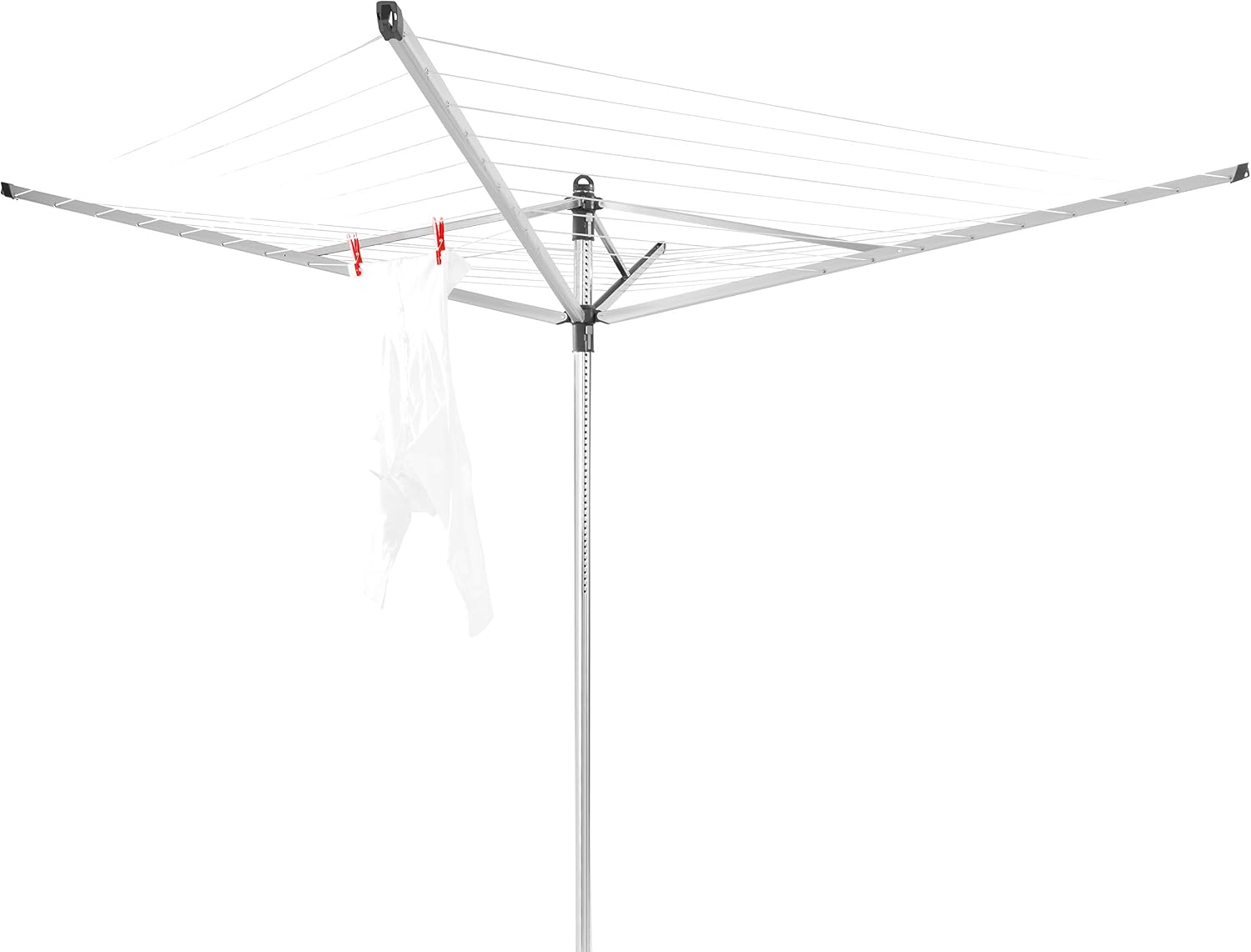 Brabantia, Lift-O-Matic, 50 Metres of Clothes Line, Adjustable in Height, UV-Resistant & Non-Slip Lining, Umbrella System - Image 3