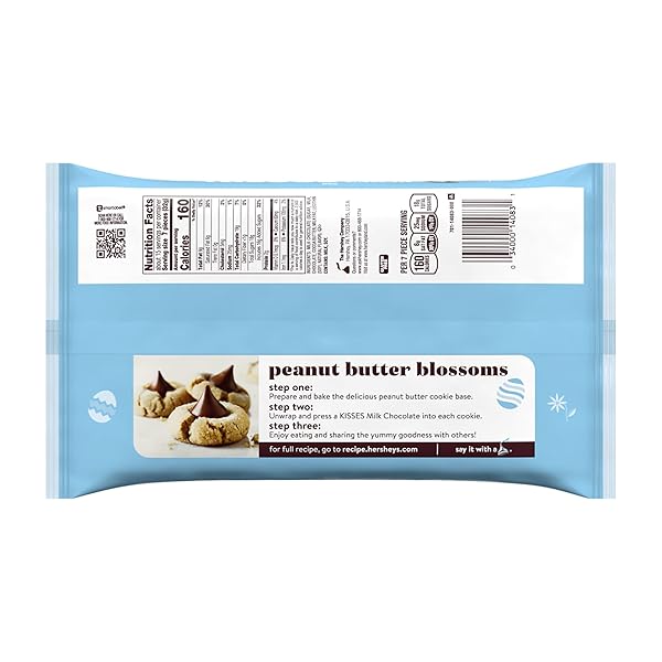 HERSHEY’S KISSES MILK CHOCOLATE, EASTER CANDY BAG, 17 OZ