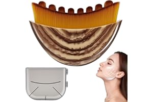 NASTECK MOBILE PARTS Lymphatic Contour Face Brush,Contour Face Brush for Lymphatic Drainage,Dry Lymphatic Drainage Massager,Ergonomically Designed to Fit The Skin Precisely-1PCS
