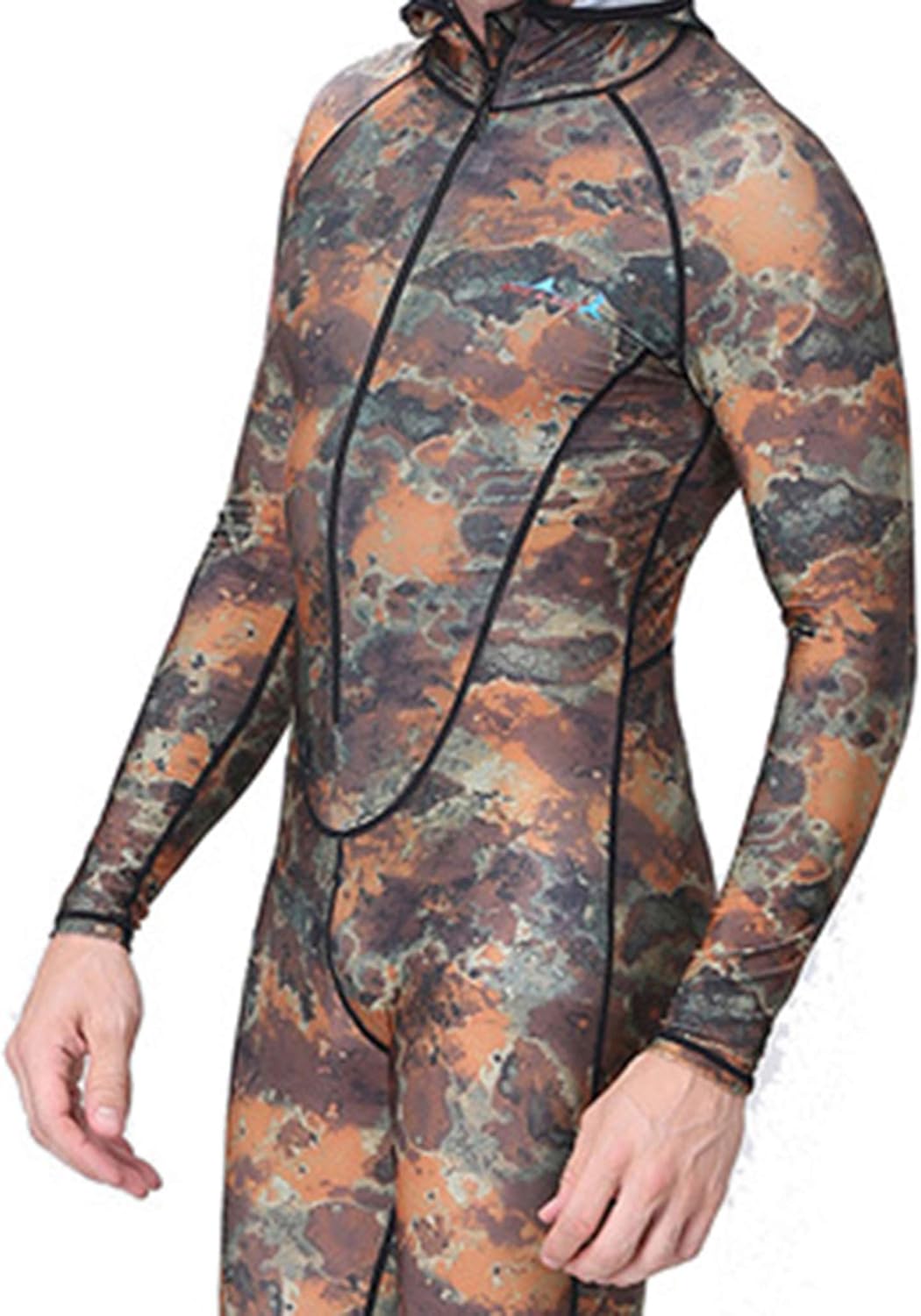 DIVE & SAIL Men Camo Wetsuit UV Protection Rash Guard Dry Fast Diving Suit for Snorkeling : Clothing