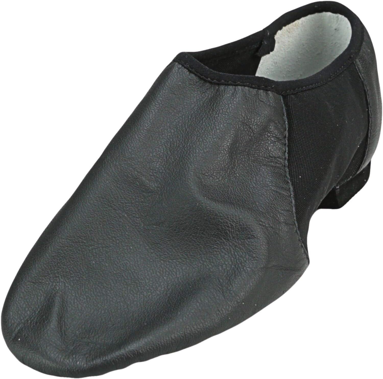 Bloch Dance Women's Neo-Flex Leather and Neoprene Slip On Split Sole Jazz Shoe