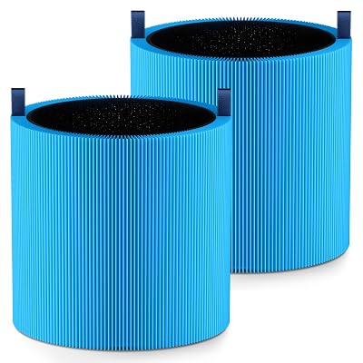 2 Pack Mini Max A11ergenBlock Replacement Filter Compatible with Blueair Blue Pure Mini Max Air Purifiers, HEPA & Activated Carbon Blue Pure FMINI Filter Fits for Blue Pure Mini Max