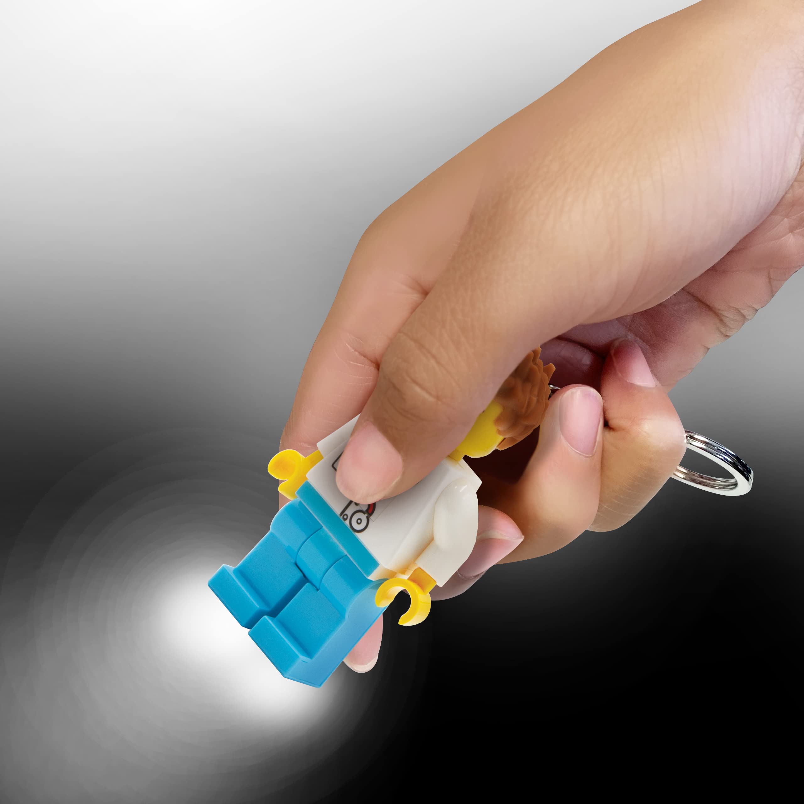 LEGO City Large 3 Inch Tall Figure Keychain Light - Doctor (KE184H)
