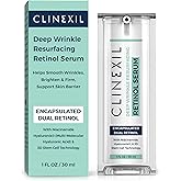 Clinexil Anti-Aging Retinol Collagen Serum for Face- 1% Encapsulated Retinol, Niacinamide & Hyaluronic Acid Improves Wrinkles, Hydration, Skin Texture. Gentle for Sensitive Skin-Fragrance Free-1 FL OZ