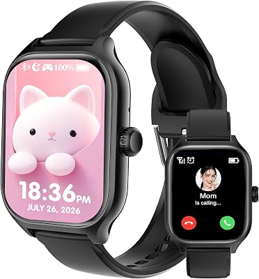 Smartwatch Kinder Smartwatch für Jungen und Mädchen, Fitnessuhr Kinder mit Spielzeugen, Kinderuhr