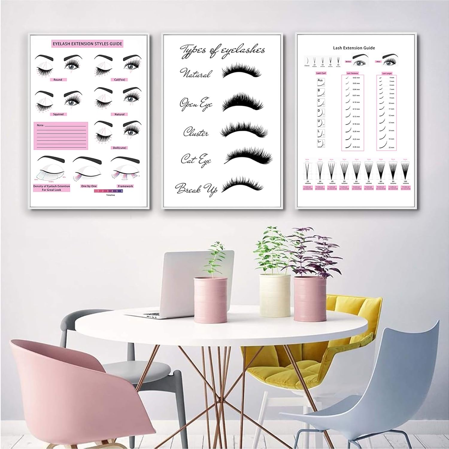 Amazon Com Beauty Salon Wall Art Decor Eyelash Extension Guide Posters Lash Extension Form Canvas Print Painting Decor Eyelash Technician Forms Modern Picture For Bedroom Women 20x28x3 Inch No Frame Posters Prints