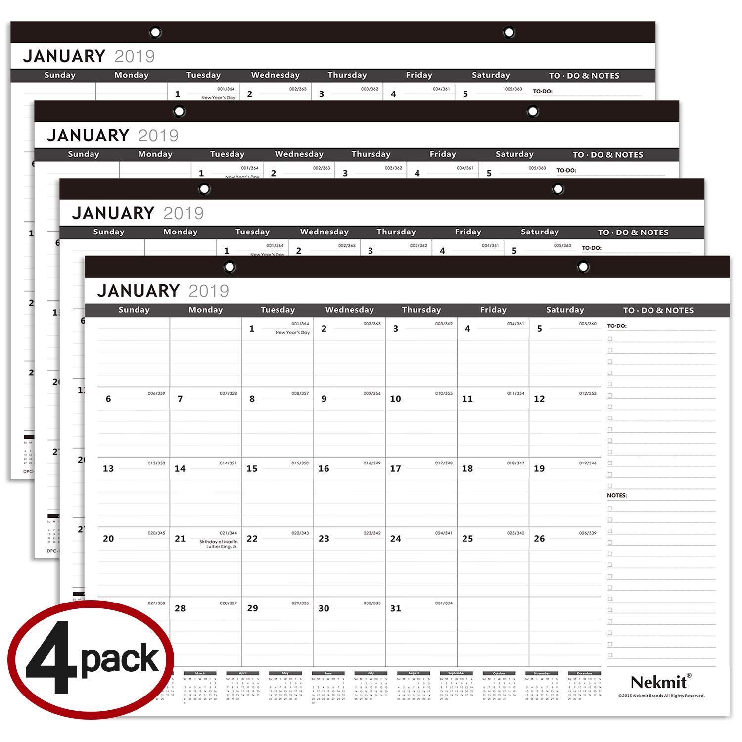 Best 2018 Desk Calendar Doodle