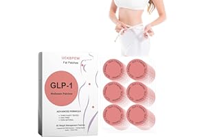 UCKBPEW GLP-1 Patches with L Glutamine，GLP-1 Patches，Berberine, Chromium, Pomegranate and Cinnamon（60 Count）